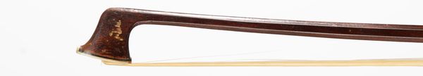 A silver-mounted viola bow, branded H. R. Pfretzschner