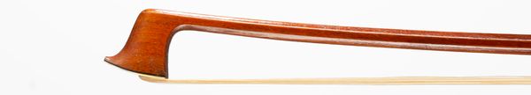 A nickel-mounted violin bow, branded G Herrnsdorf