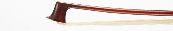 A silver-mounted violin bow, unbranded