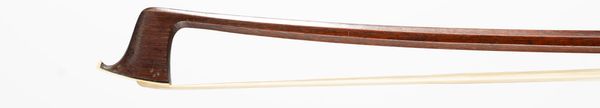 A silver-mounted violin bow, branded Tourte