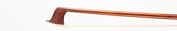 A nickel-mounted violin bow, unbranded