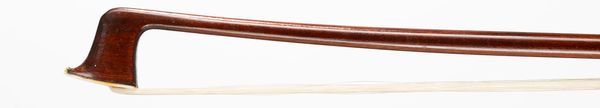 A silver-mounted violin bow, branded Hawkes & Son