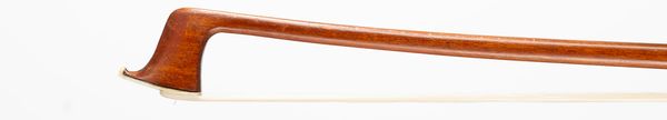 A nickel-mounted violin bow, branded Seifert W