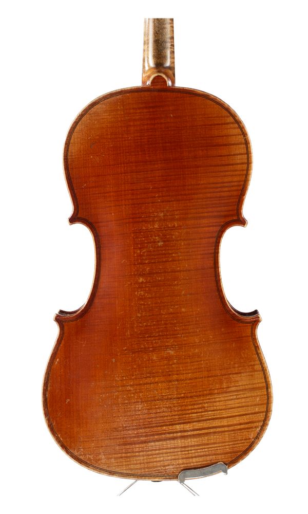 A three-quarter sized violin, Mirecourt, circa 1900 - back