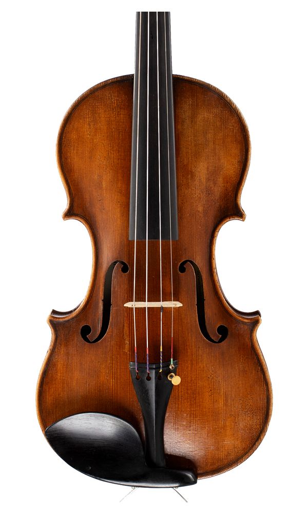 A violin, labelled Salvatore Callegari