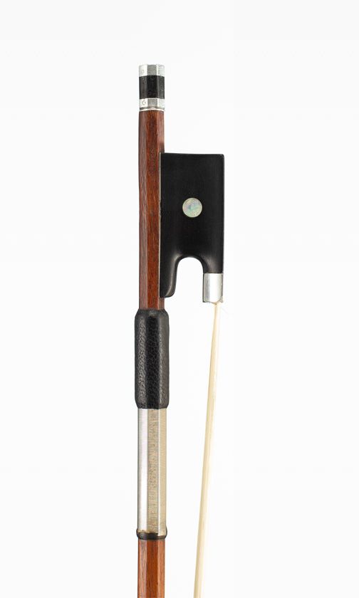 A silver-mounted violin bow by Eugène Sartory, Paris, circa 1900