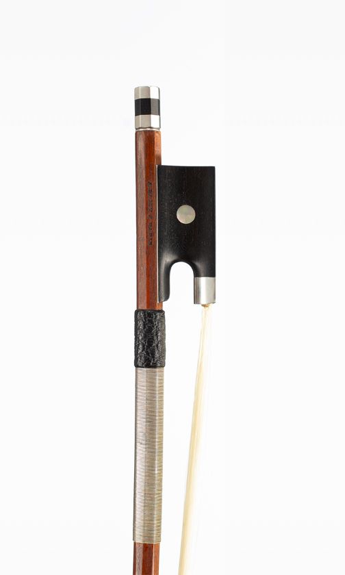 A silver-mounted violin bow by H. C. Lamy (fils), Paris, circa 1920