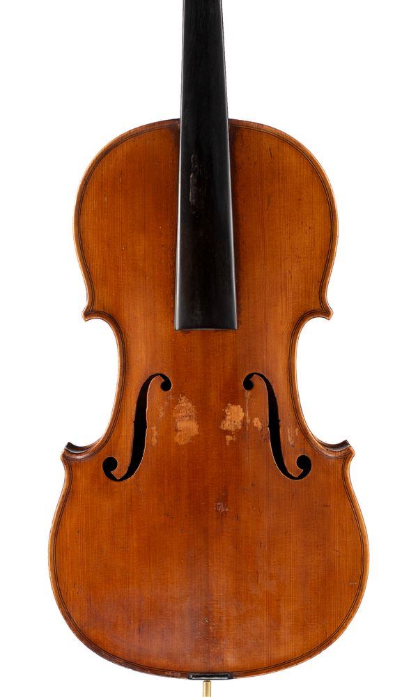 A violin, labelled Robt. Gofton, Whitley 1890