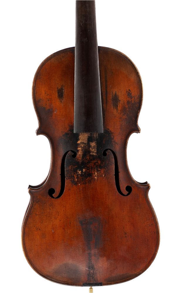 A violin, labelled Antonius Straduarius...