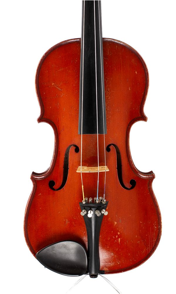 A violin, labelled Nicolas Bertholini