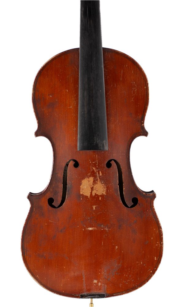 A violin, labelled Thomas Craig, Aberdeen