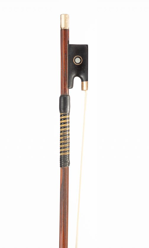 A gold-mounted violin bow by W. E. Hill & Sons, London