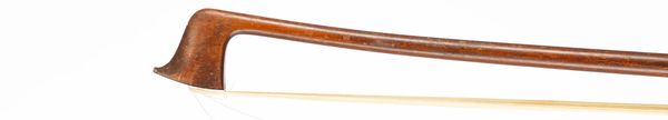 A silver-mounted violin bow, branded Sarasate Virtuose