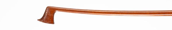A nickel-mounted violin bow, unbranded