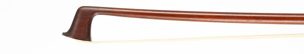 A silver-mounted violin bow, branded Vuillaume A Paris