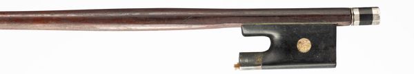 A silver-mounted viola bow, unbranded