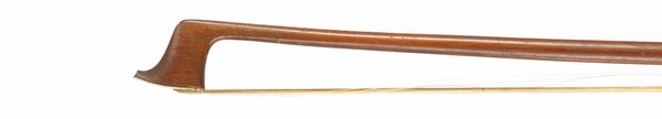 A nickel-mounted violin bow, unbranded