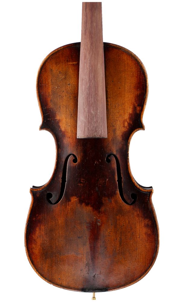 A violin, labelled Josef Klotz