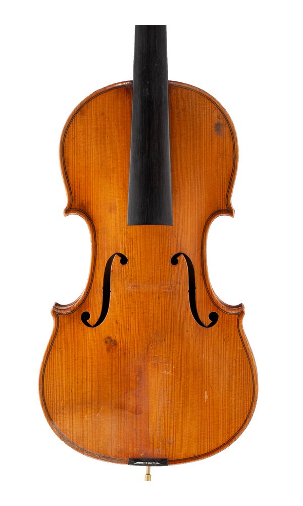 A three-quarter sized violin, labelled Jean Baptiste Vuillaume