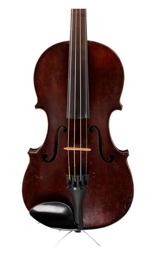 A three-quarter sized violin, unlabelled