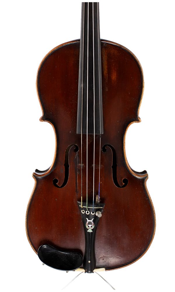 A violin, labelled John Scheerer