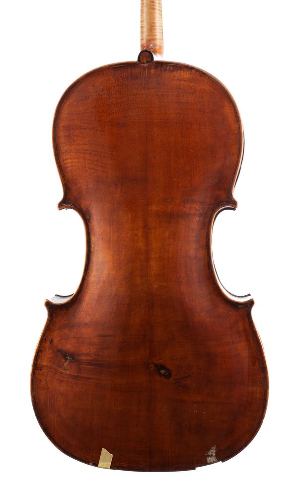 A half-sized cello, possibly by Lorenzo Ventapane, Naples, circa 1810 - back