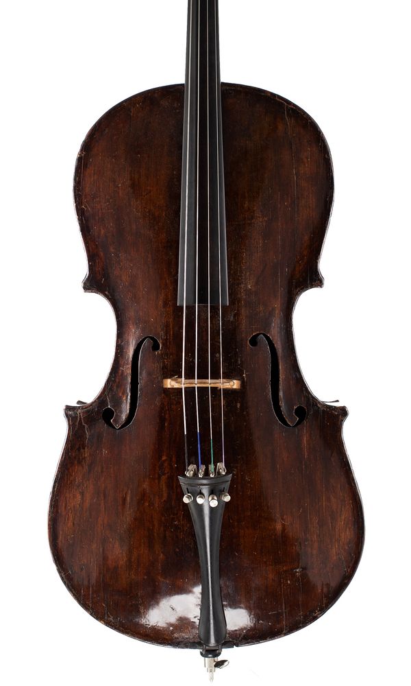 A 7/8 sized cello probably by Raffaele and Antonio Gagliano, Naples, circa 1820