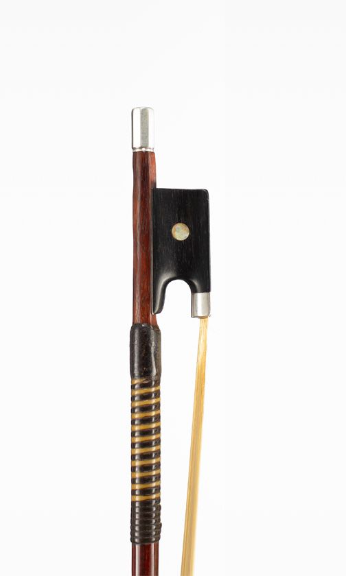 A silver-mounted violin bow, in the manner of Tubbs, circa 1900 Over 100 years old