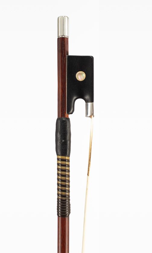 A silver-mounted violin bow by James Tubbs, London, circa 1880