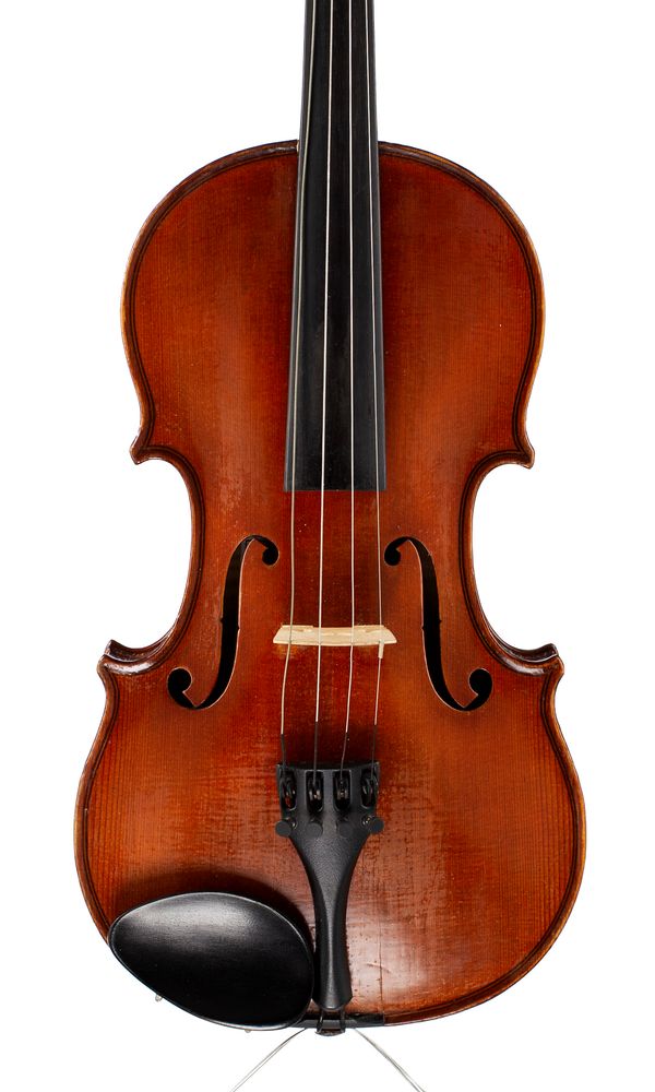 A violin, labelled Josef B. Herclik, Houslar