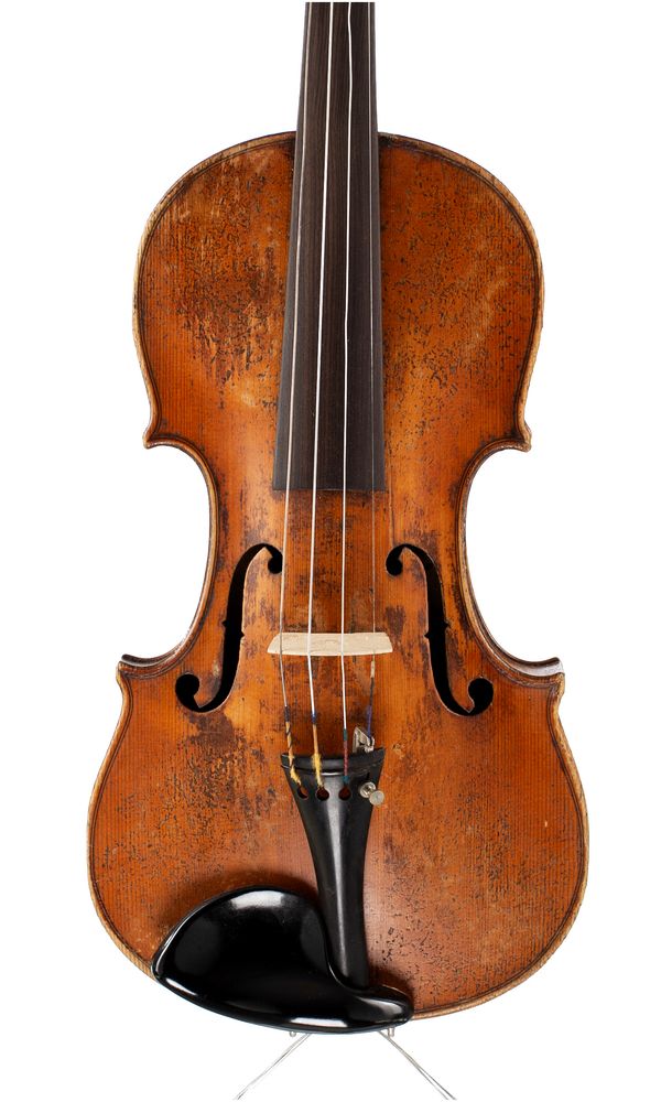 A violin, labelled Joh. Brandner, Schonbach-Stadt, 1907