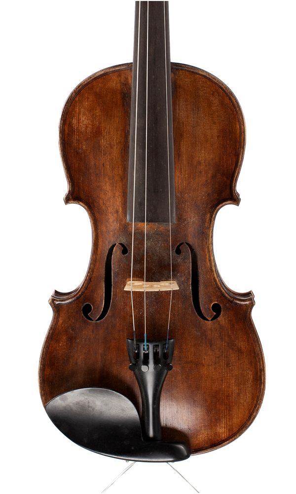 A violin, labelled Albert Deblaye