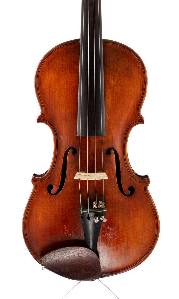 A violin, labelled B. T. Greig, Glasgow, 1921