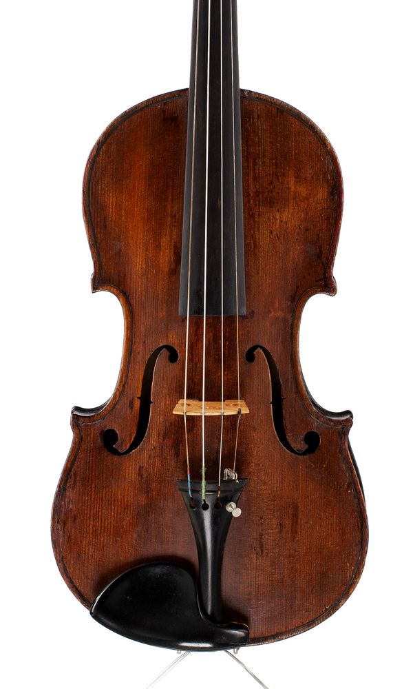 A violin, labelled Johann Franz Placht, Schonbach, 1727