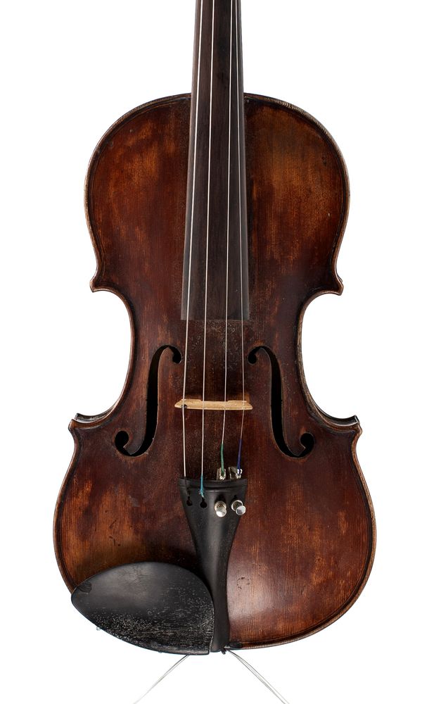 A violin, labelled Sacouin, Paris
