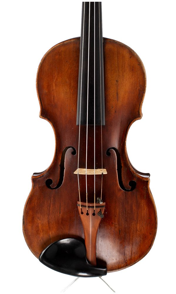 A violin, labelled Leopold Widhalm, Nurenberg, 1767