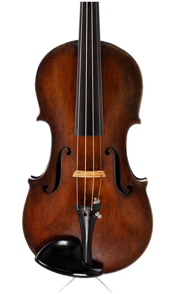 A violin, labelled Robert A. Stanley, Manchester, 1898