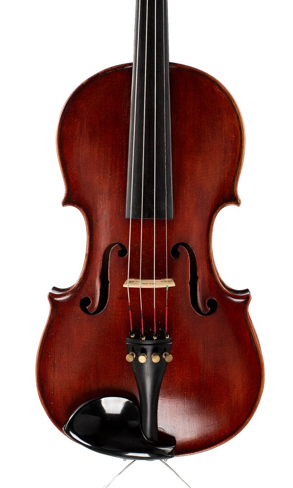 A violin, labelled Petrus Guarnerius, Venice, 1730