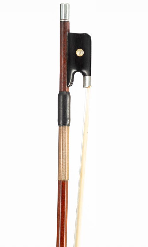 A silver-mounted violin bow, Workshop of Otto Hoyer, Germany, circa 1930
