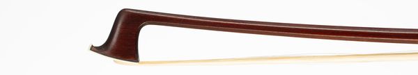 A nickel-mounted violin bow by Wilhelm August Pfretzschner, Germany, circa 1920