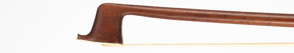 A bone and ivory mounted fruitwood classical cello bow, probably England, circa 1820