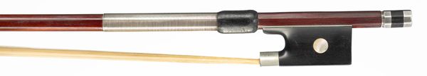 A nickel-mounted amourette viola bow, School of Nurnberger, Germany, circa 1925