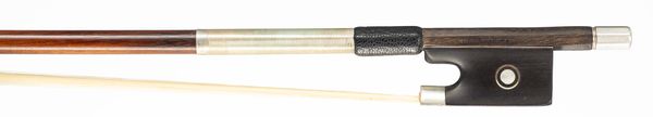 A silver-mounted violin bow by W. E. Hill & Sons, London, circa 1920