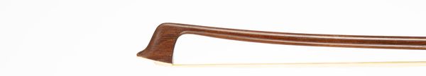 A nickel-mounted violin bow, unbranded