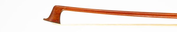 A silver-mounted violin bow, branded Tourte and Gotz [on frog]