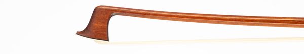 A silver-mounted violin bow, unbranded
