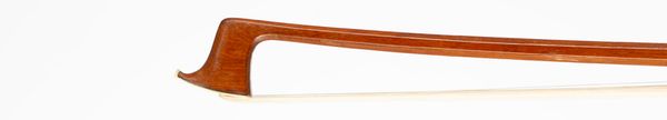 A silver-mounted violin bow, unbranded