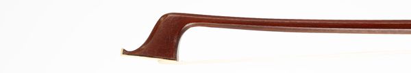 A nickel-mounted cello bow, ubranded