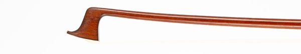 A nickel-mounted violin bow, unbranded