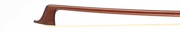 A silver-mounted violin bow branded, W. E Hill & sons
